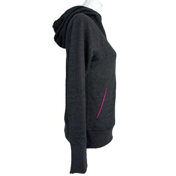 The North Face Women’s Dark Gray Full Zip Hooded French Terry Track Jacket M/C37 - Picture 3 of 14